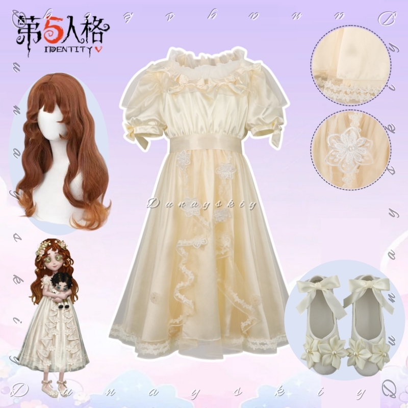 Embroidery Yellow Dress - Костюм для косплея Identity V Little