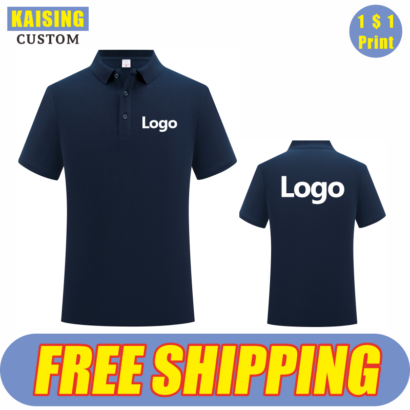 Embroidery Cotton Shirt - KAISING Высококачественная рубашка-поло из чистого хлопка