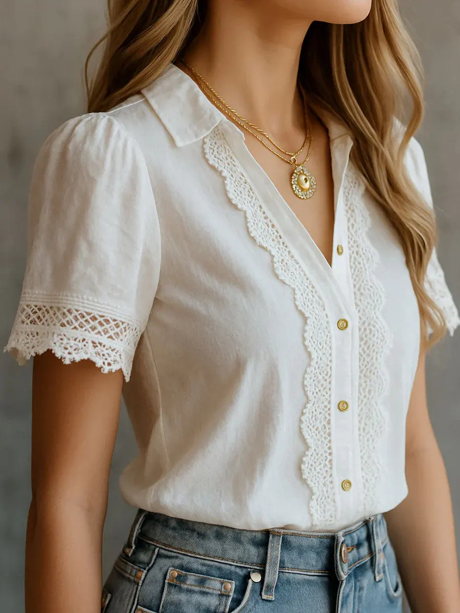 Embroidery Online - Элегантные женские рубашки, повседневные однотонные блузки