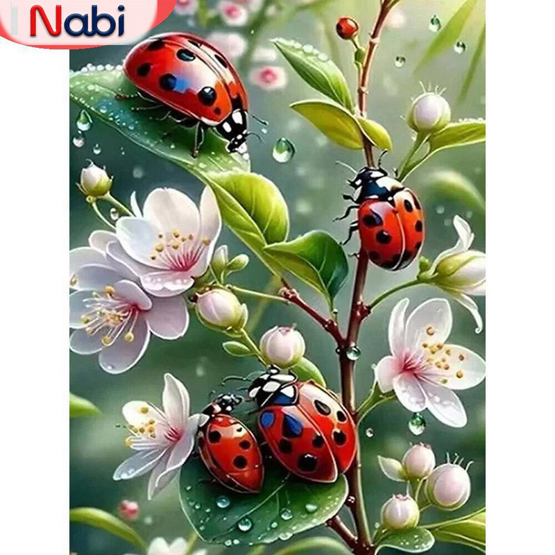 Embroidery Lady Bug - Nabi 5d алмазная живопись Божья коровка
