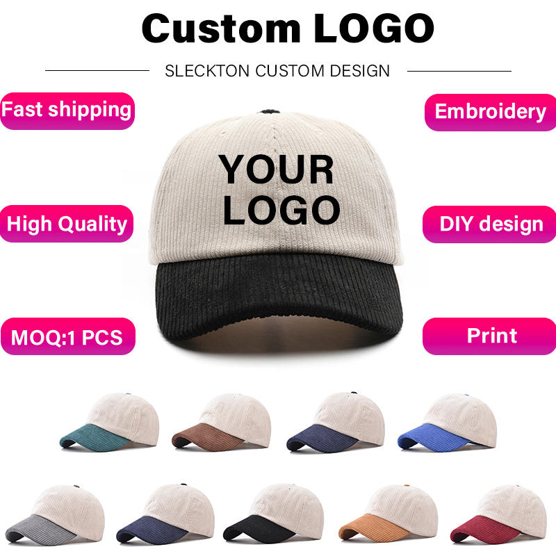 Embroidery Design Logo - SLECKTON логотип на заказ бейсболка для