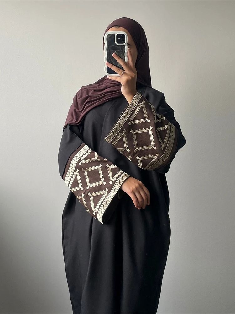Eid Вышивка кимоно Abaya Дубай – обзор и цена Embroidery Kebaya