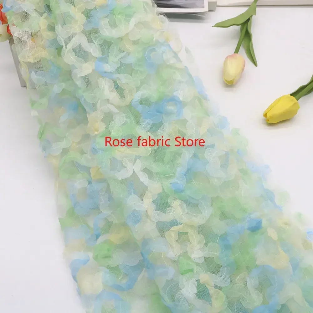 Градиентная шифоновая ткань с  – обзор и цена Embroidery Rose