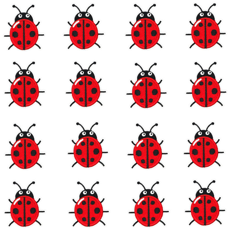 16 штук в партии. Наклейки в в – обзор и цена Embroidery Lady Bug