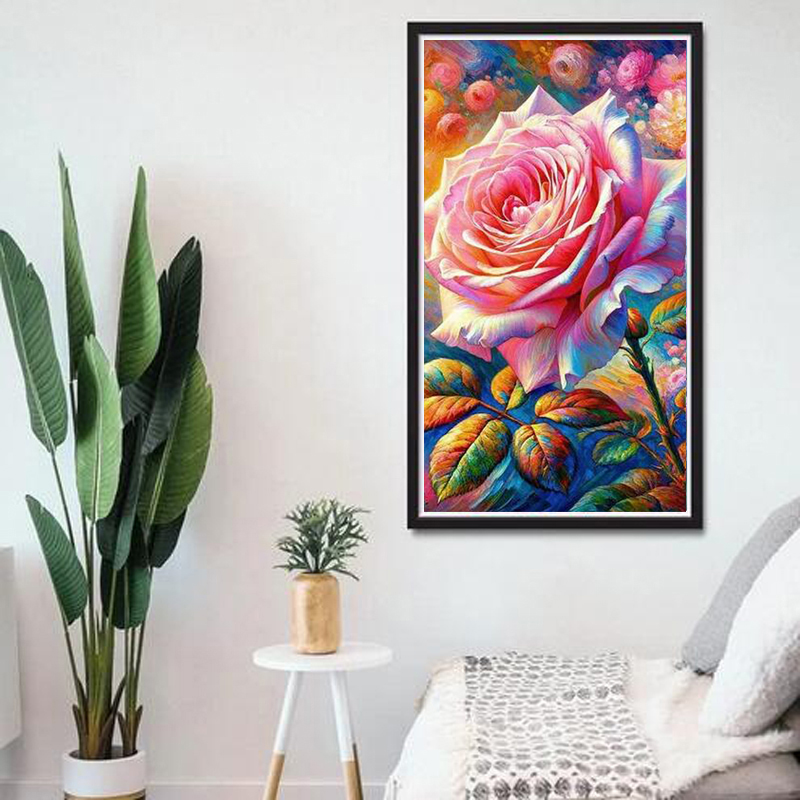 Большая картина-мозаика из стр – обзор и цена Embroidery Rose