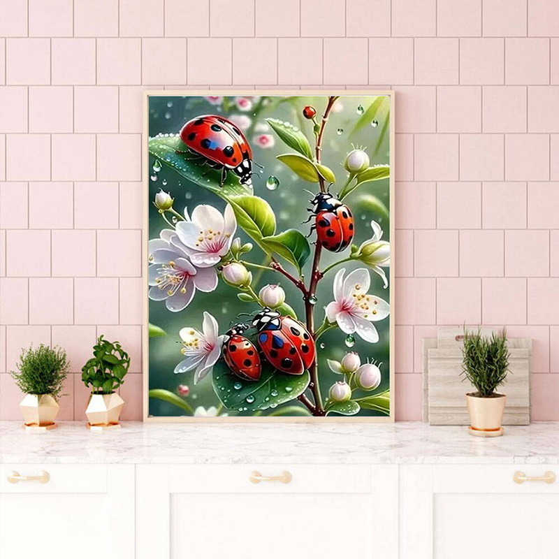 Nabi 5d алмазная живопись Божь – обзор и цена Embroidery Lady Bug