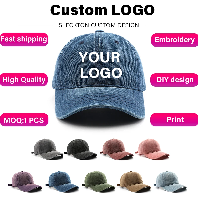 Бейсбольная кепка SLECKTON с л – обзор и цена Embroidery Design Logo