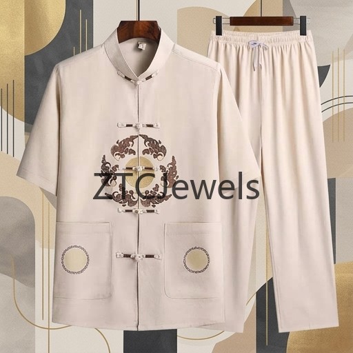 Традиционный китайский костюм  – обзор и цена Embroidery Cotton Shirt