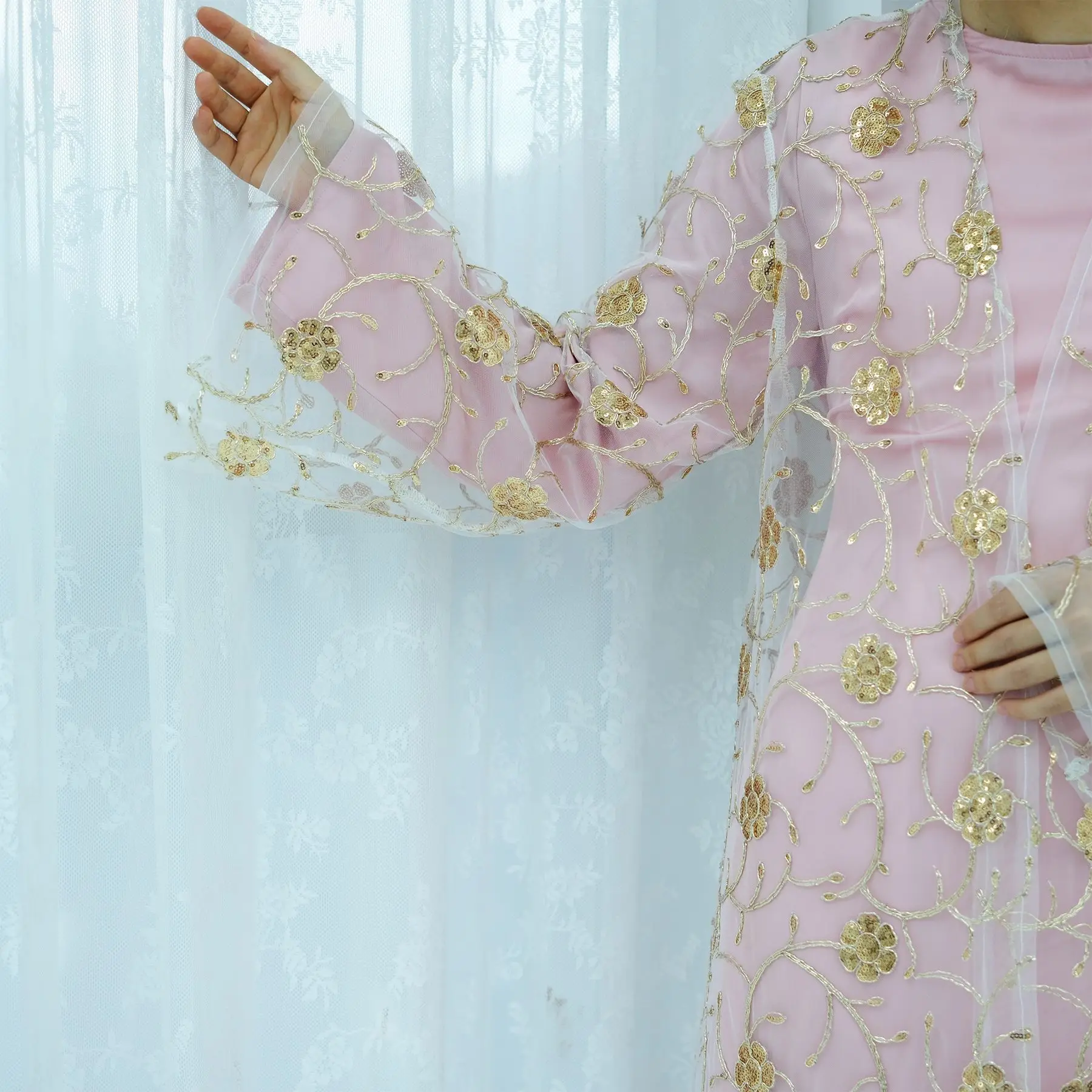 Мусульманское сетчатое кимоно- – обзор и цена Embroidery Kebaya