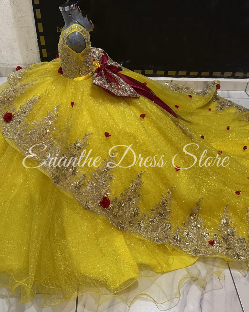 Желтое платье с цветочным узор – обзор и цена Embroidery Yellow Dress